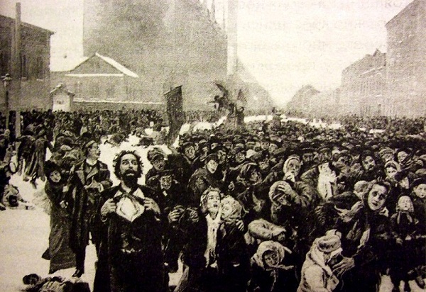 1905, san petersburgo vive el 'domingo sangriento'