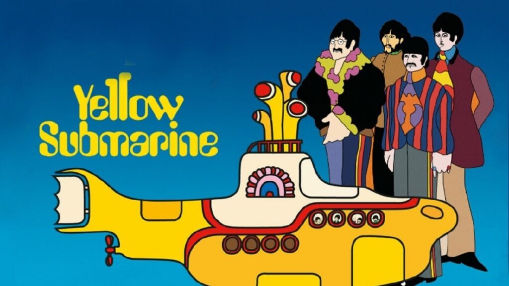 1969, the beatles lanzan el álbum 'yellow submarine' como banda sonora de la película animada del mismo nombre