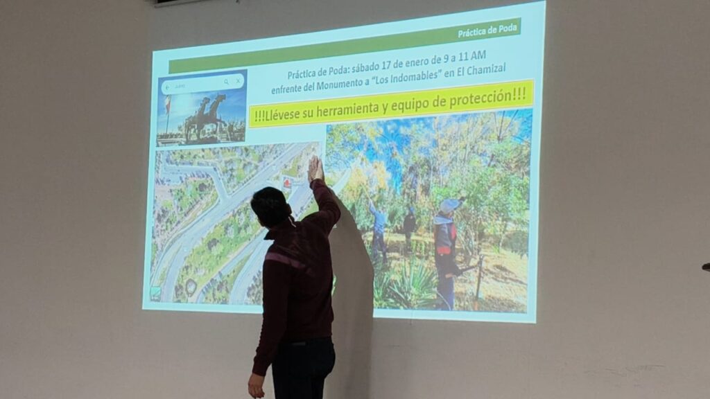 Acuden juarenses al primer taller de poda del 2026 para fomentar el arbolado urbano