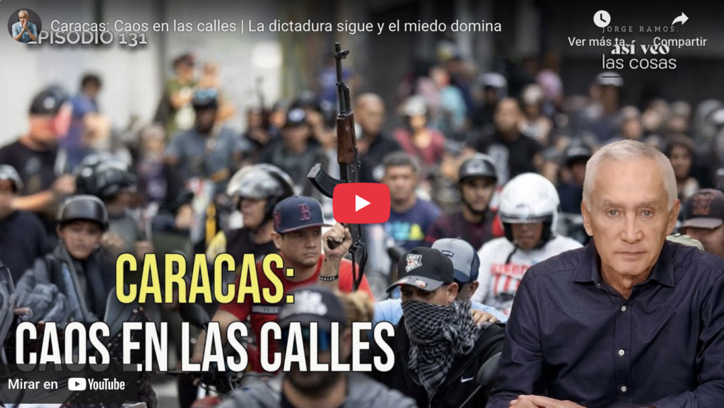 Caracas caos en las calles | la dictadura sigue y el miedo domina | jorge ramos