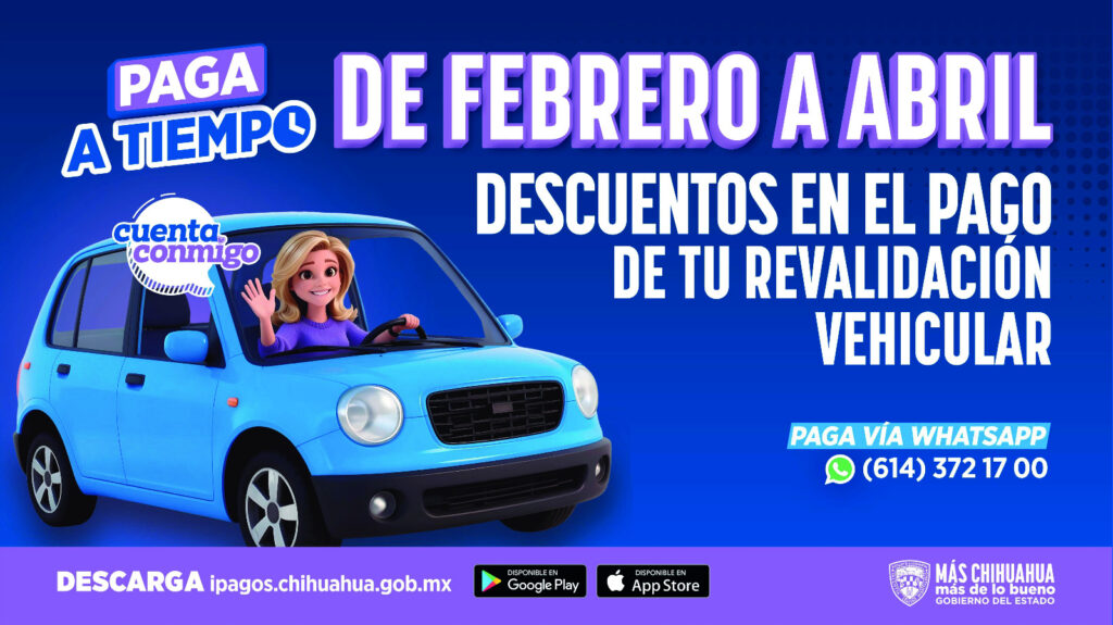 Presenta la secretaría de hacienda descuentos en revalidación vehicular 2026