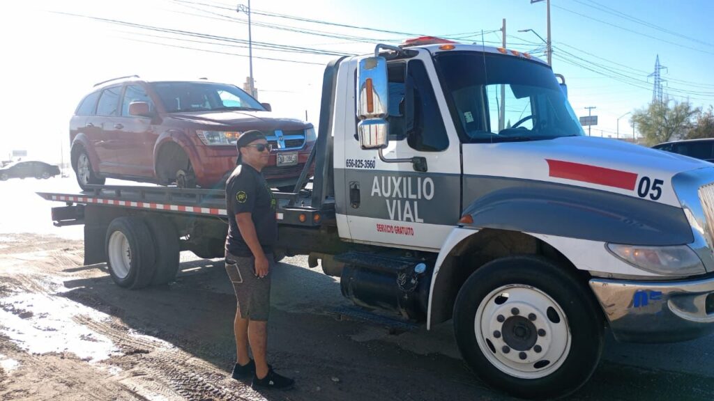 Realizó auxilio vial más de 62 mil servicios gratuitos a los automovilistas juarenses