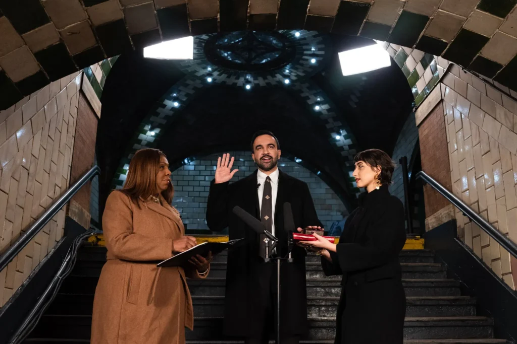 Zohran mamdani was sworn in as mayor of new york city 1