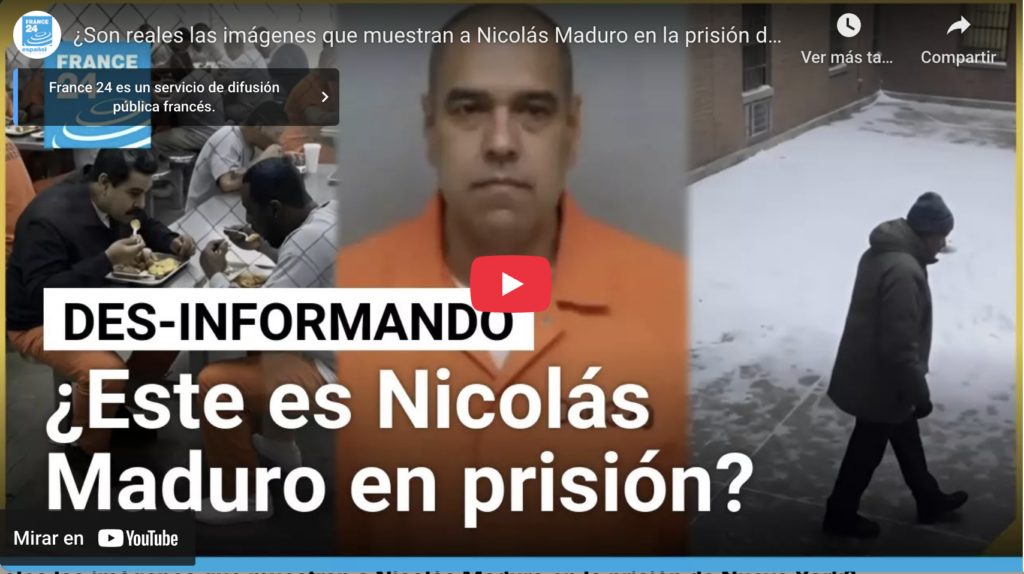 ¿son reales las imágenes que muestran a nicolás maduro en la prisión de nueva york?
