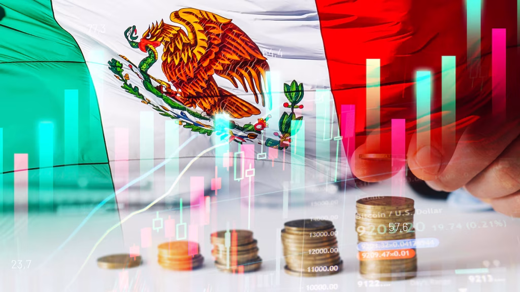 El crecimiento de méxico se ralentiza por cuarto año al hilo con déficit presupuestario