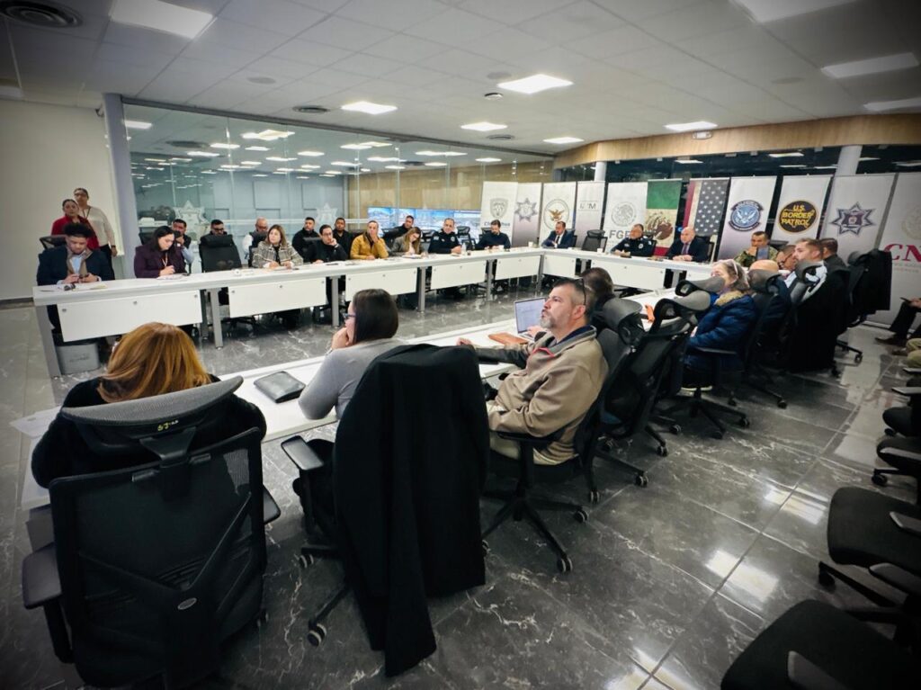 Recibe sspm a autoridades de eu en reunión binacional sobre violencia fronteriza