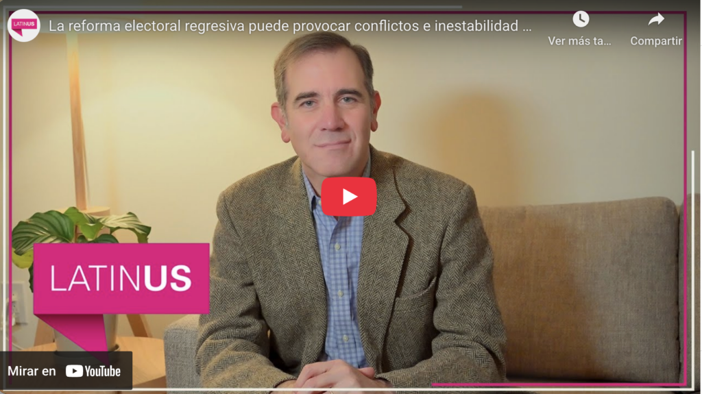 Reforma electoral regresiva provocaría inestabilidad política | lorenzo córdova