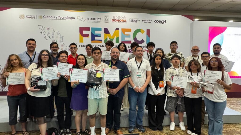 Destacan chihuahuenses en la feria mexicana de ciencias e ingenierías en sonora