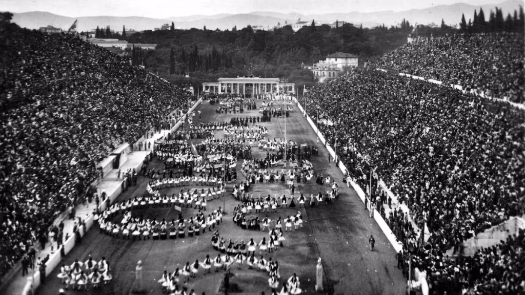 1896, se inauguran en atenas los primeros juegos olímpicos de la era moderna