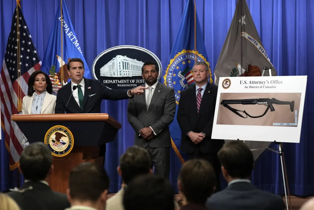 Charges against assassination suspect based on shotgun shell and a screed