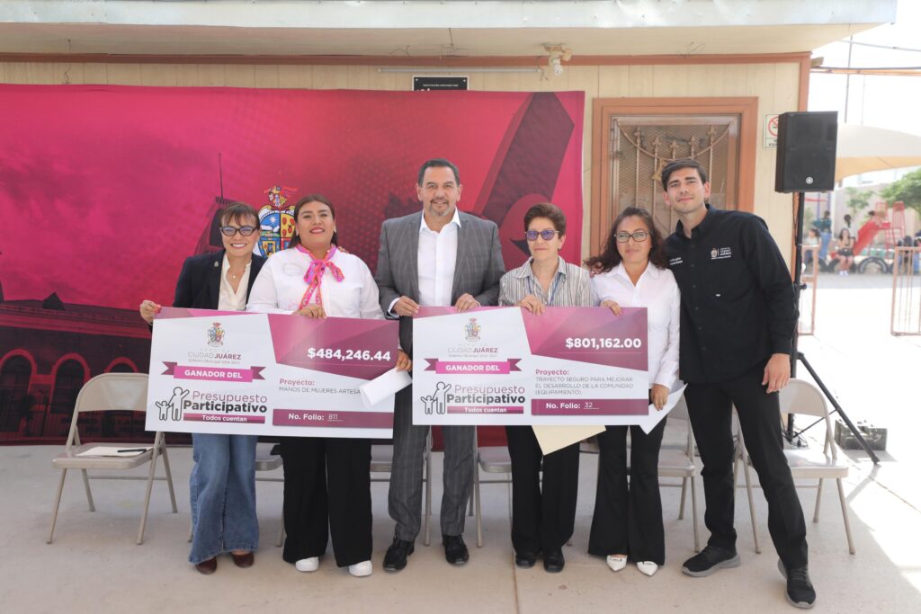 Entrega alcalde apoyo a proyectos ganadores del presupuesto participativo