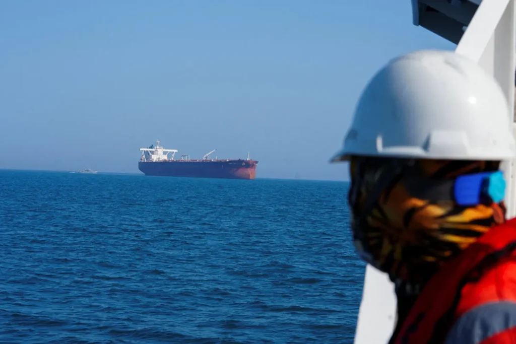 Oil prices fall sharply after iran says strait of hormuz is open