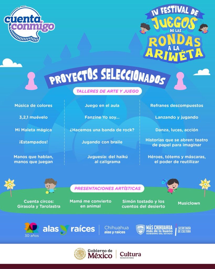 Presenta 'alas y raíces' proyectos seleccionados para iv festival de juegos ariwéta