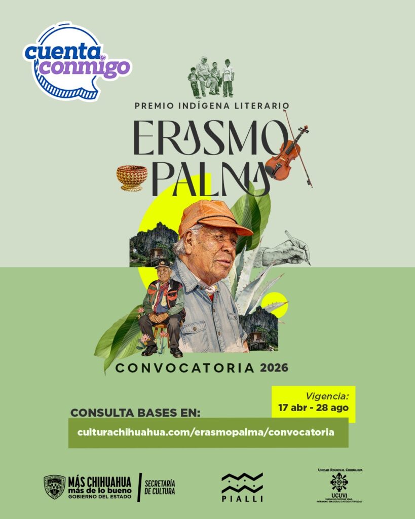 Publican convocatoria para participar en premio indígena literario 'erasmo palma 2026'