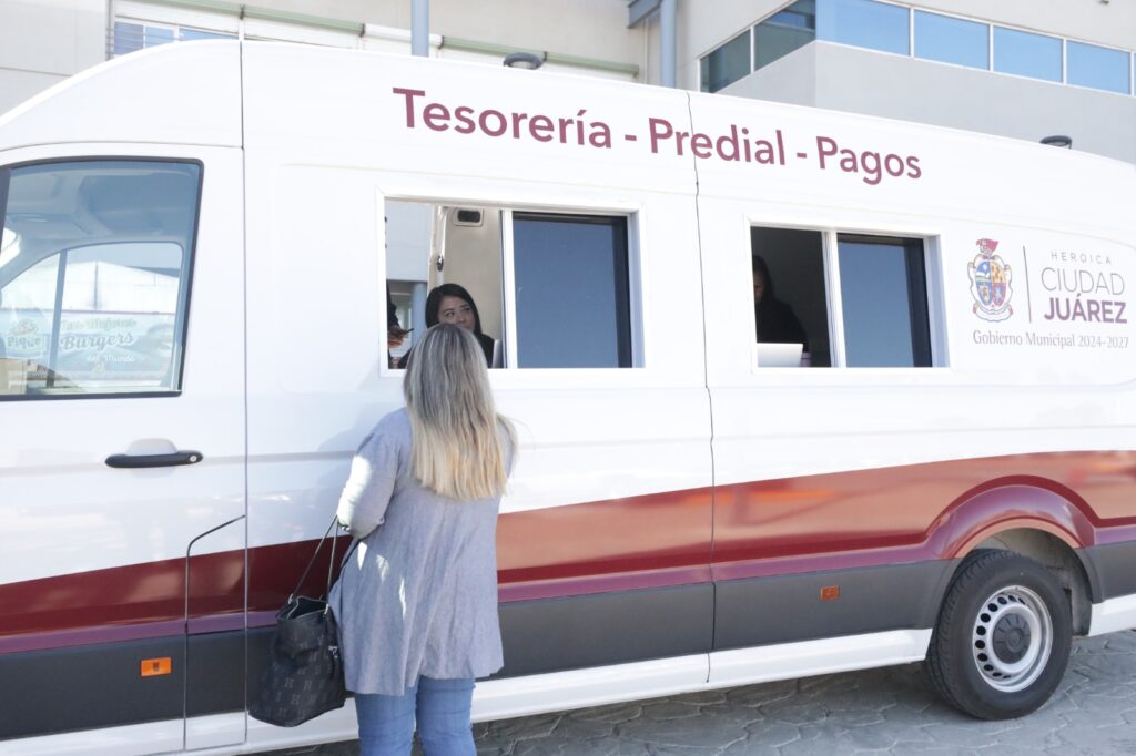 Unidad móvil de tesorería municipal sigue recorriendo colonias de ciudad juárez