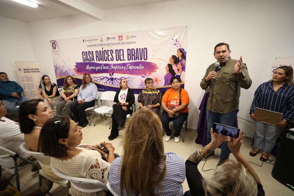 Alcalde cruz pérez cuéllar inaugura el tercer espacio de paz en riberas del bravo