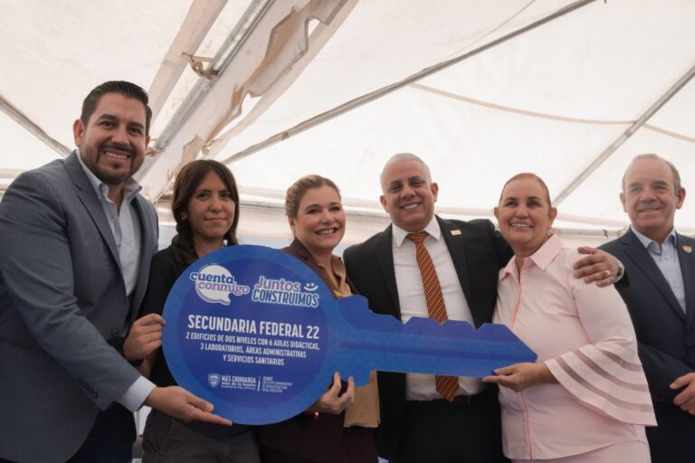 Inaugura maru campos nuevas instalaciones de la secundaria federal 22 en ciudad juárez