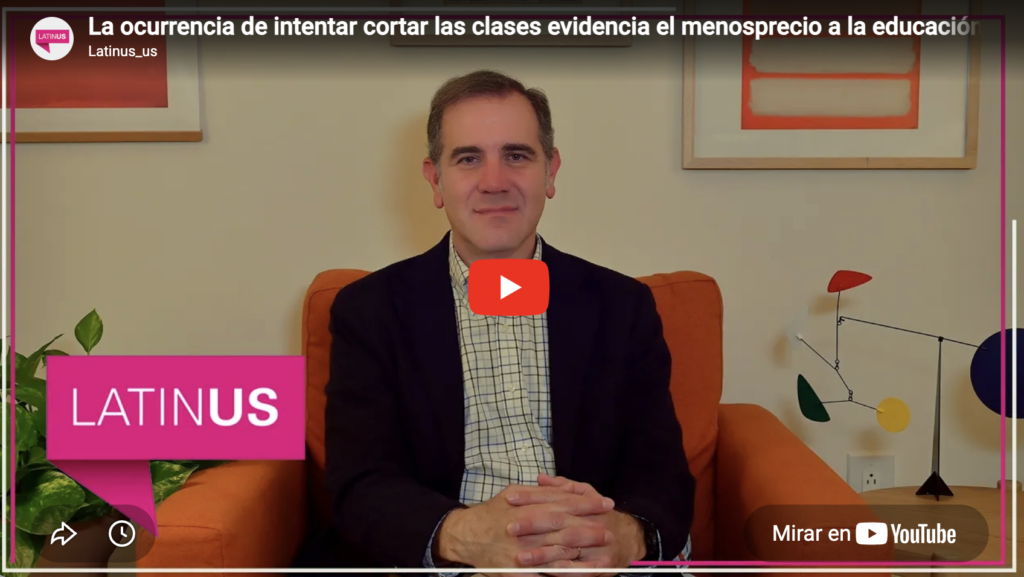 Intento de cortar clases fue menosprecio a la educación | lorenzo córdova | latinus