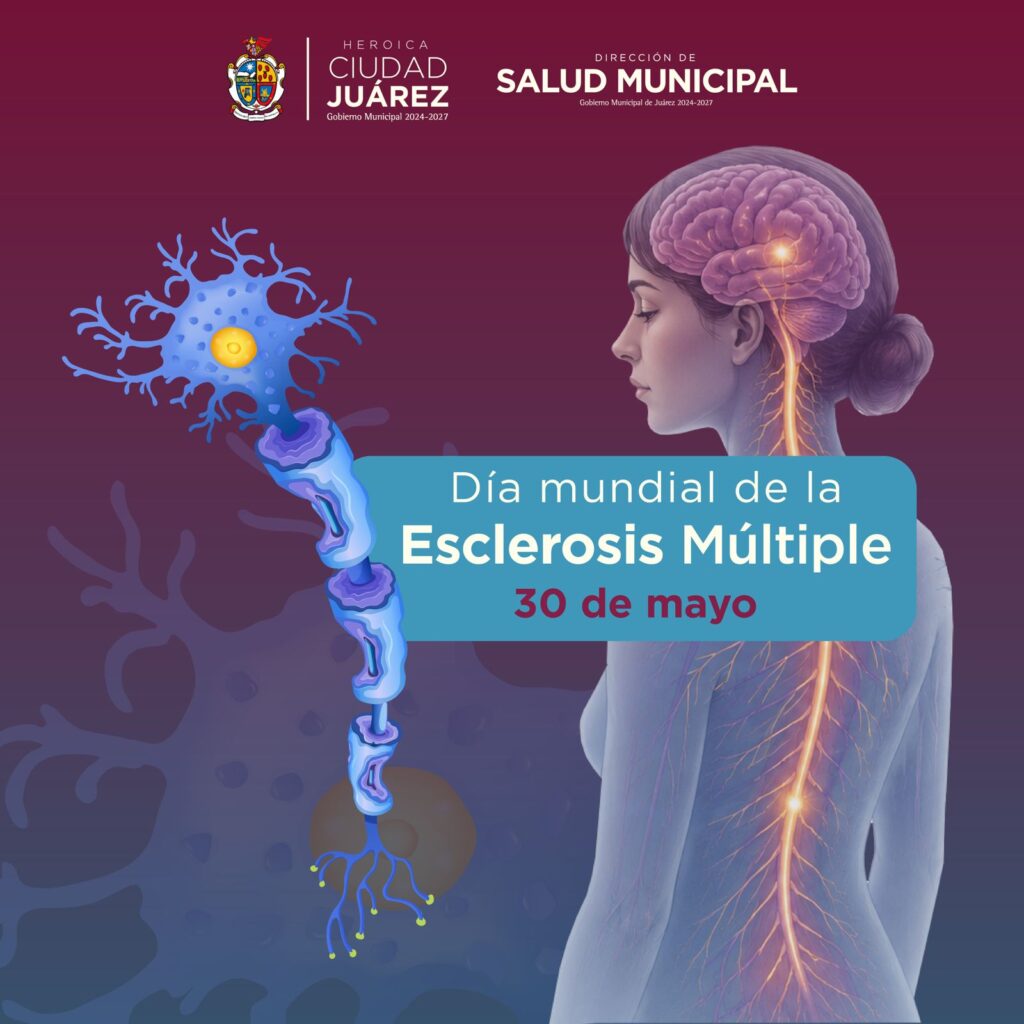 Pide salud municipal a los juarenses crear conciencia sobre la esclerosis múltiple