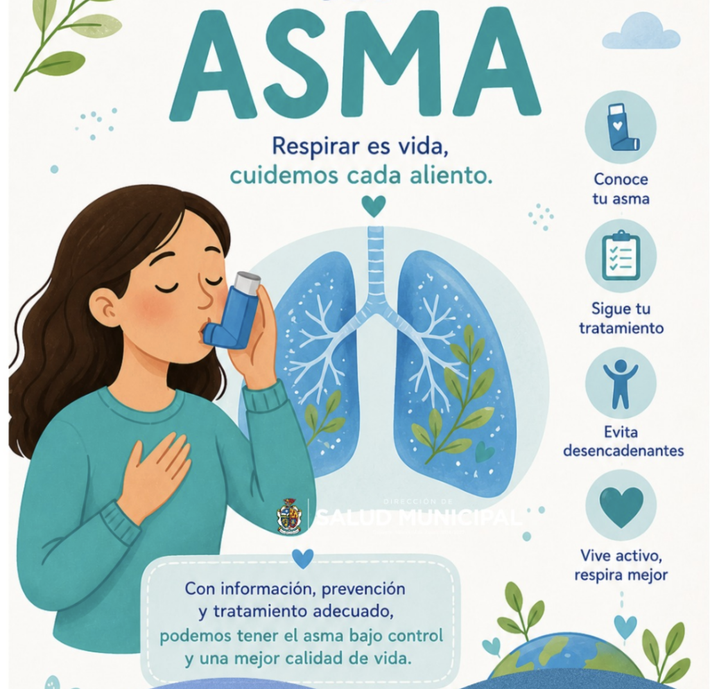 Promueve salud municipal la prevención y atención oportuna del asma