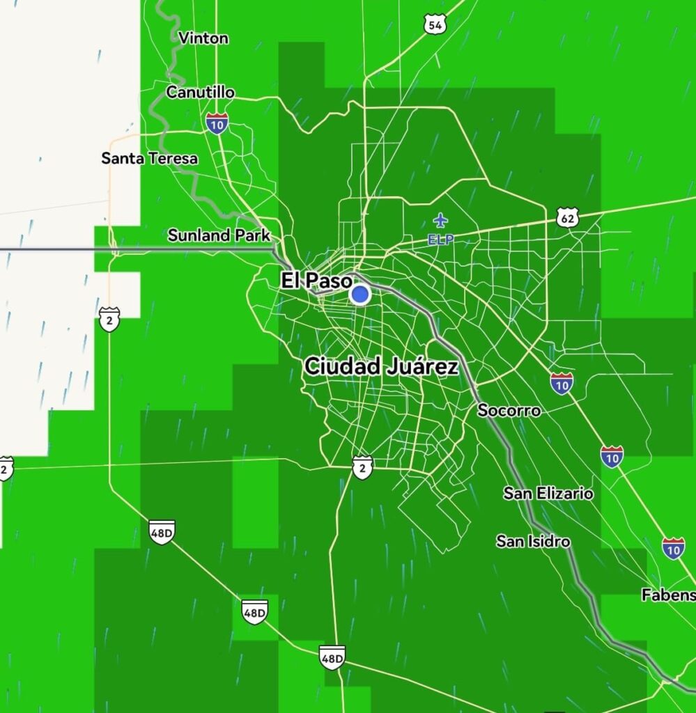 Pronostican lluvias y posibles tormentas eléctricas para este lunes en juárez