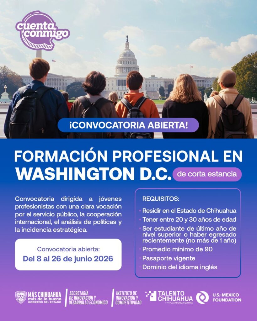 Abren convocatoria para formación profesional de corta estancia en washington