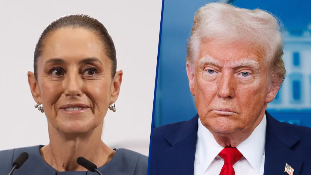 Defiende sheinbaum logros del t mec tras la amenaza de trump de no renovarlo