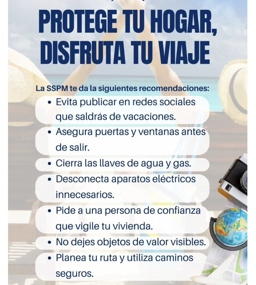 Emiten recomendaciones de seguridad durante el periodo vacacional de verano