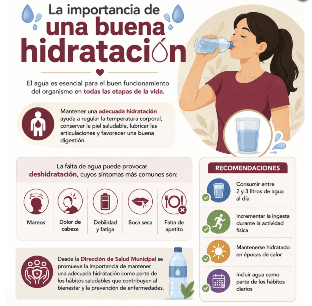 Exhortan a mantener una adecuada hidratación durante toda la temporada de calor