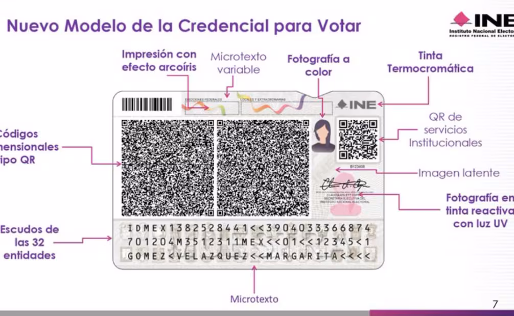 Presenta ine nuevo modelo de credencial para votar con 25 elementos de seguridad2