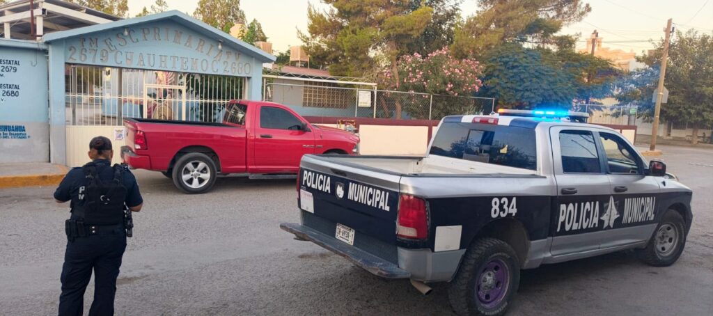 Refuerza Seguridad Pública recorridos de vigilancia en escuelas durante vacaciones