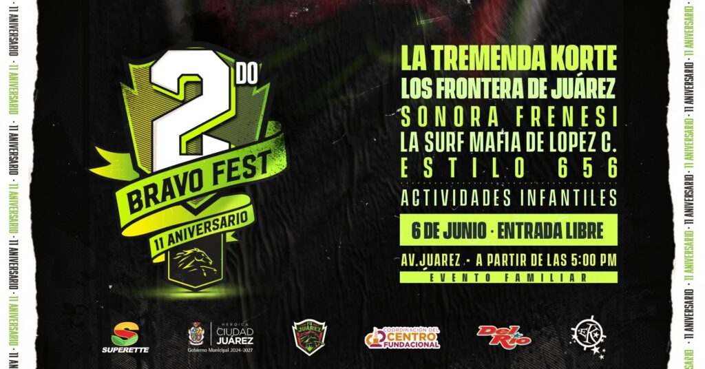 Todo listo para la convivencia familiar en el bravo fest en la avenida juárez este sábado