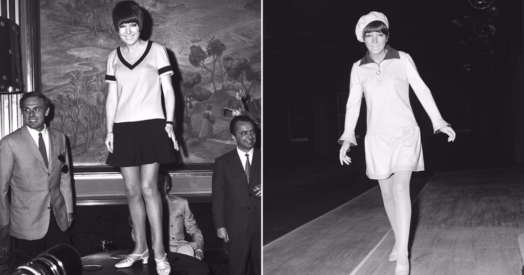 1964, la diseñadora británica Mary Quant presenta la minifalda en Londres