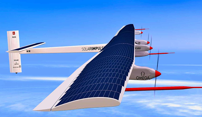 2015, el avión Solar Impulse II aterriza en Hawái y bate el récord mundial de distancia para una aeronave de este tipo