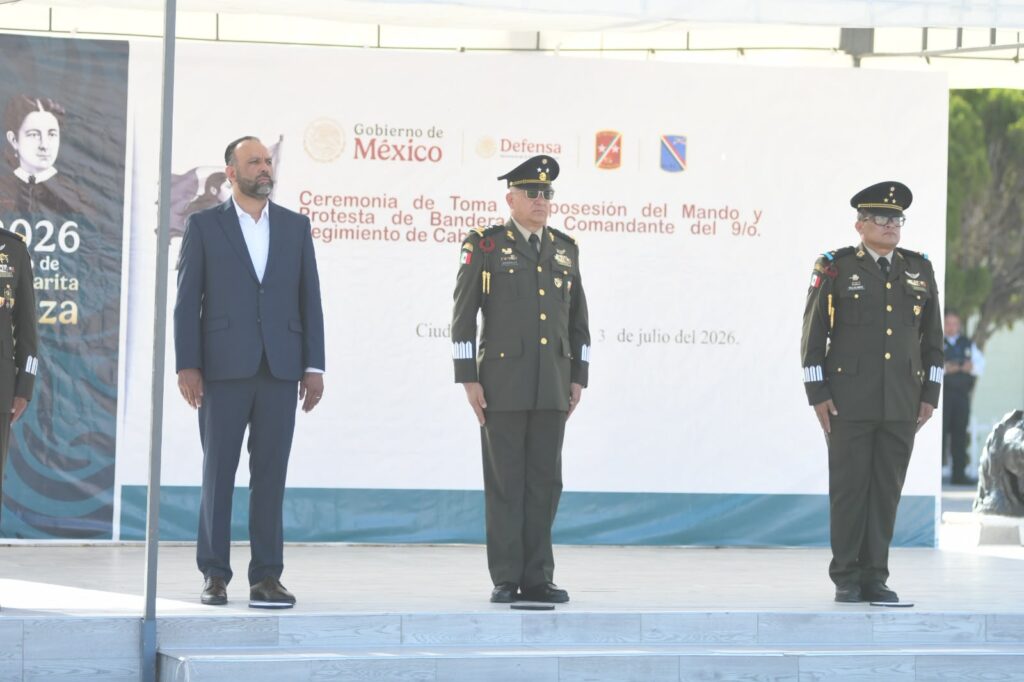 Alcalde da bienvenida a nuevo comandante del 9º Regimiento de Caballería
