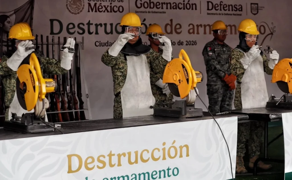 El 75% de armas aseguradas en México proviene de los Estados Unidos Sheinbaum