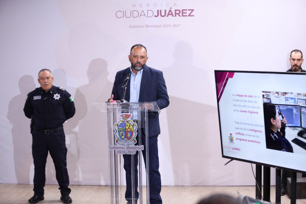 Robo de vehículos registra reducción del 76 por ciento en Ciudad Juárez alcalde