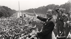 1963, el líder y activista afroamericano Martin Luther King pronuncia su discurso %22I have a dream%22