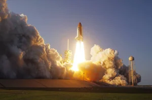 1984, Estados Unidos lanza por primera vez el transbordador espacial Discovery