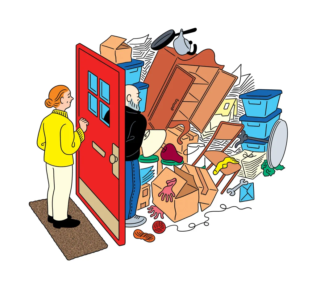 My estranged husband is a hoarder. Can I force him to get help?