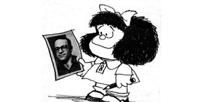1964, la revista %22Primera Plana%22 comienza a publicar una nueva tira cómica del dibujante Quino con Mafalda