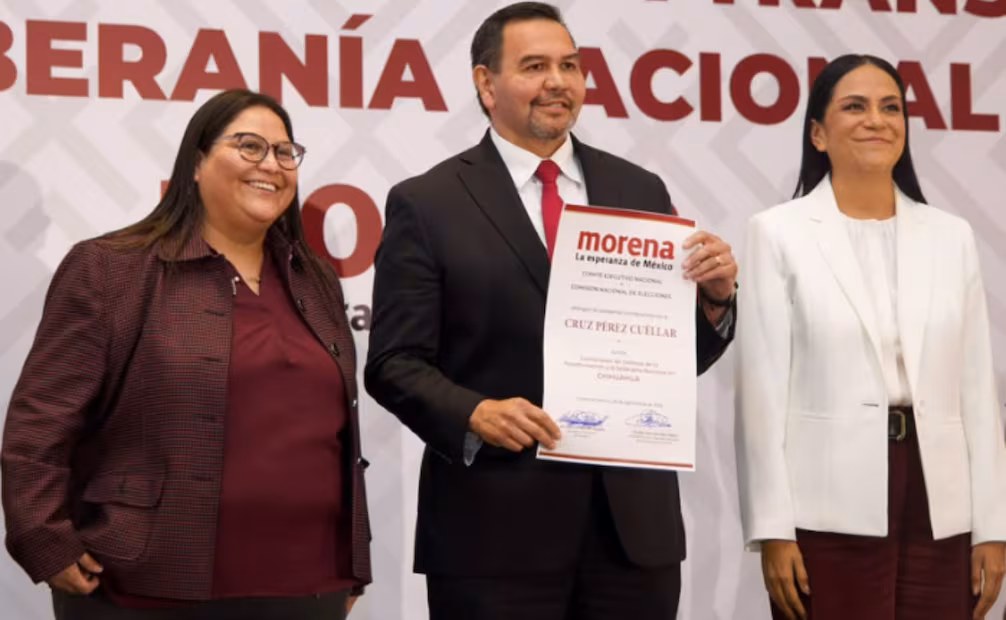 Se impone Cruz Pérez Cuéllar y será el virtual candidato de Morena, PT y PVEM a gobernador de Chihuahua en