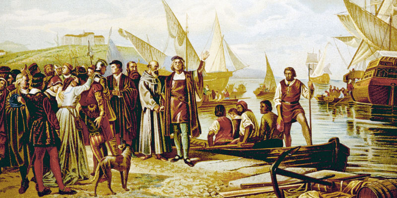 1492, Cristóbal Colón descubre América