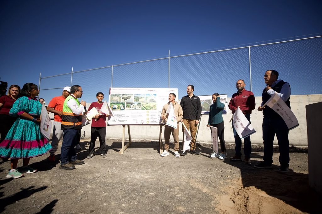 Colocan primera piedra del Centro Comunitario México Imparable en Puerto Anapra