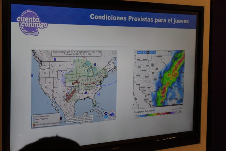 Emiten alerta amarilla por lluvias, fuertes vientos y descenso de temperaturas