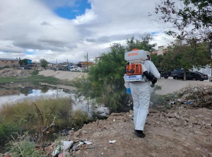 La Dirección de Ecología nebuliza diversos sectores de la ciudad luego de las lluvias