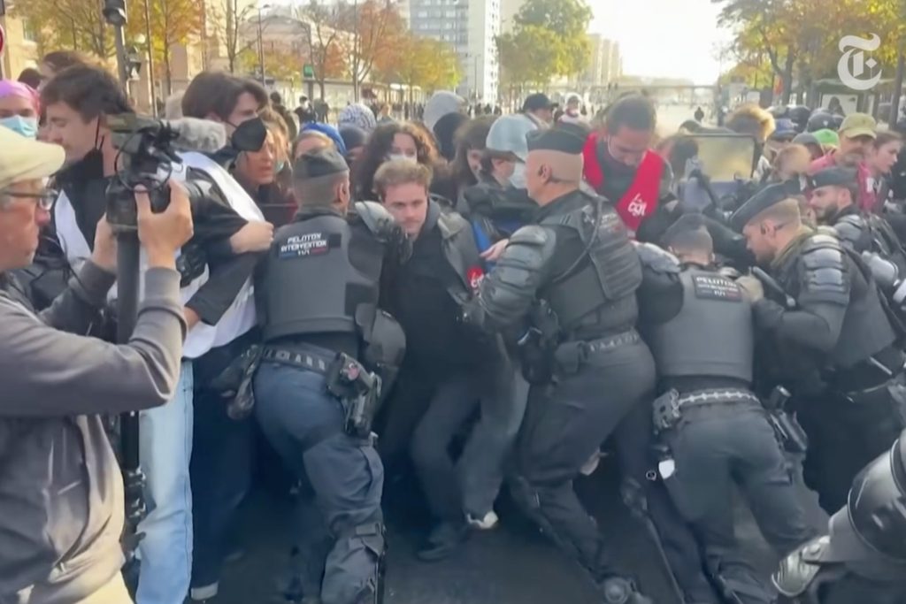 Protests spread across France, growing from school demonstrations